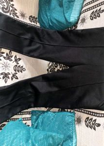 Branded Black Flared Pants