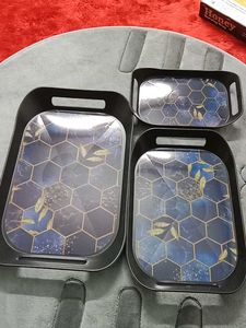 Honey Serving Tray Set
