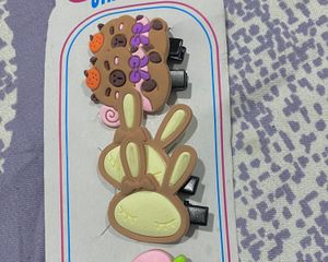 Cute Cartoon Hair Clips Set of 5 pairs
