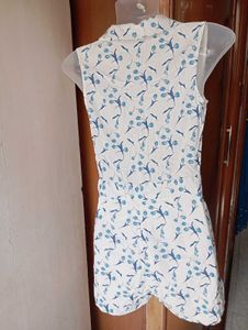 Floral White play suit