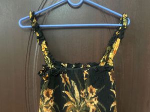 Floral Print Smocked Mini Dress