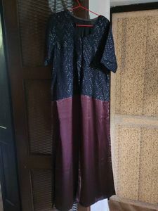 Elegant black long kurta