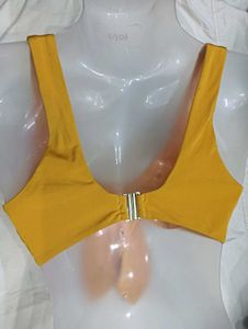 Yellow Halter 🔥Neck Bikini Top