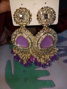 Elegant Lavender Drop Earrings