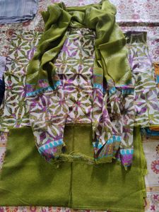 Green Floral Print Kurta Set