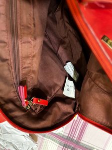 CAPRESE Red Sling Bag With Detachable Strap