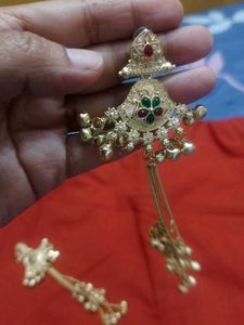 Ethnic Silver Jhumka Earrings with Bells