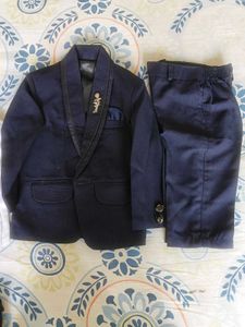 Boys' Navy Blue Blazer and Pant 5pc Set