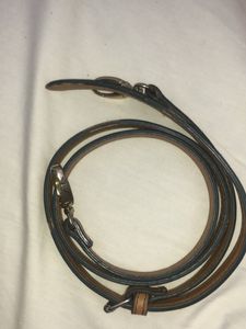 Leather Sling Bag Sturdy With 2 Zippers