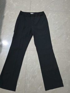 Classic dark grey Bootcut  mid raise Trousers