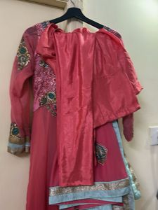 Elegant Pink Anarkali Kurta Set