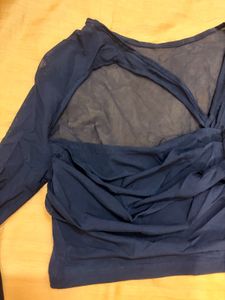 Sheer Mesh Long Sleeve Top