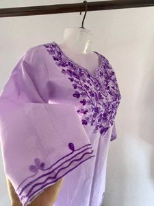 Elegant Lavender Embroidered Kurta