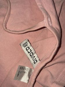 Pink Cropped Tank Top