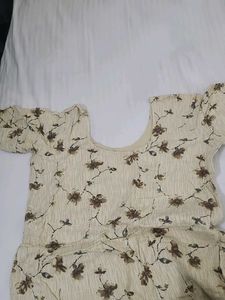 Elegant Floral Kurti Set