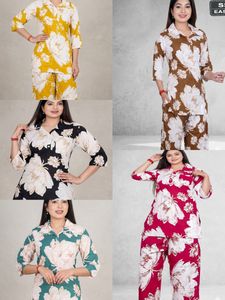 Floral Print Kurta Set - Multiple Colors