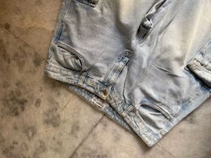 Light Wash Cargo Denim Jeans
