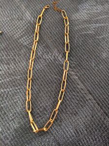 Golden Chain necklace aesthetic minimal