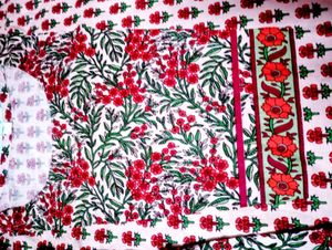 Designer Pink Floral Print Kurta