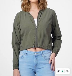 Stylish Green Windbreaker Jacket