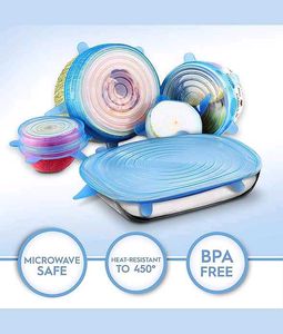 Reusable Silicone Stretch Lids( pack of 12)