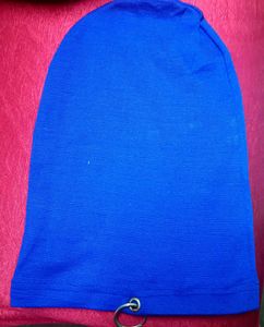 Urban Edge: Cobalt Blue Beanie with Ring