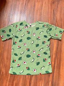 Cute Avocado Print Pajama Set