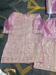 Embroidered Kurta Set with Dupatta