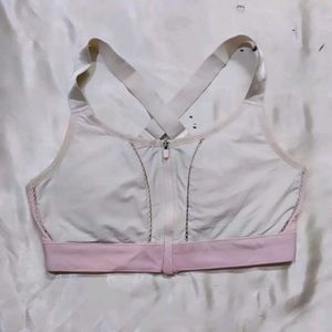 Zip Front Sports Bra