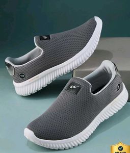 Campus Men's Grey Mesh Slip-on Shoes