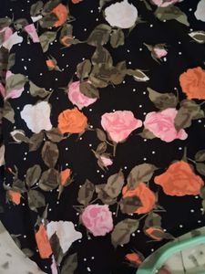 Floral Print Wrap Midi shrug