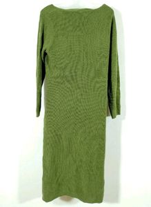 ✅ THRIFT Olive Green Winter Dress || Length 43🔥🔥