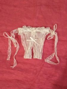 Beautiful Sheer White Lace Panties