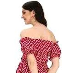 Chic Chevron Print Dress# Not used