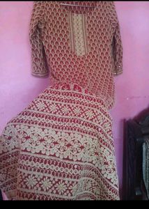 Scakhi Floral Chikankari Embroidered Kurta