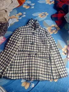 Houndstooth Patterned Jacket
