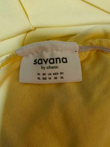 ‼️SALE‼️ - SAVANA || Yellow Gathered Pullover Tee