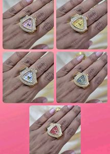 adjustable pretty triangular ring watches(6)