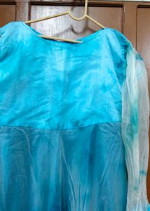 Blue Tie-Dye Kurta