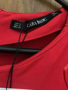 Zara Chic Red Belted Wrap Playsuit