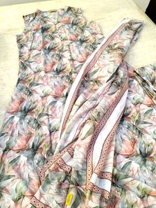 Aurelia Pure Muslin fabric Kurta Set