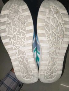 Stylish White &amp; Blue Sneakers