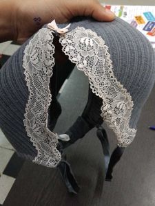 Comfortable Grey Lace Trim Bra