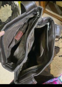 Classic Brown Leather Tote Bag