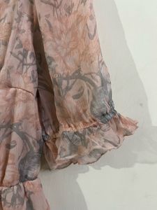 Flowy Floral Tiered Midi Dress
