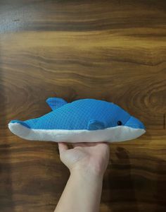 Cute Blue Dolphin Plush Toy