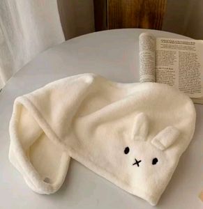 Cute Bunny Plush Hair Towel
