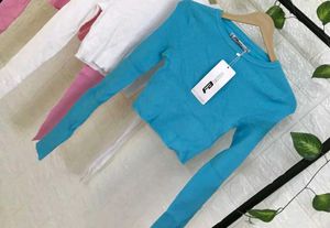 Turquoise Blue Ribbed Crop Top