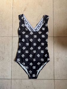 Dolce & Gabbana Black One-Piece Swimsuit