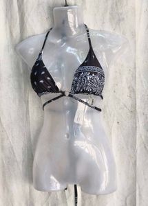 23410. Stylish Bandana Print Bikini Top